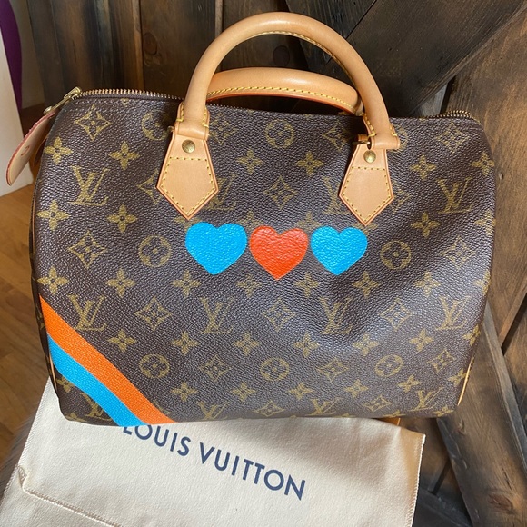 💙❤️💙Louis Vuitton Limited Edition speedy Blue hearts monogram - Picture 4 of 17